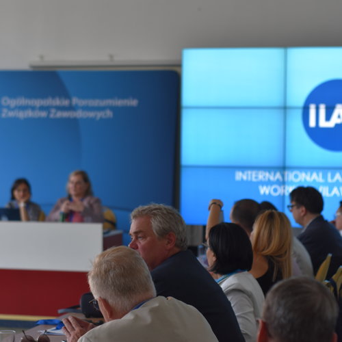 Obraz główny aktualności o tytule International Lawyers Assisting Workers Network (ILAW Network) spotkanie regionalne w OPZZ 