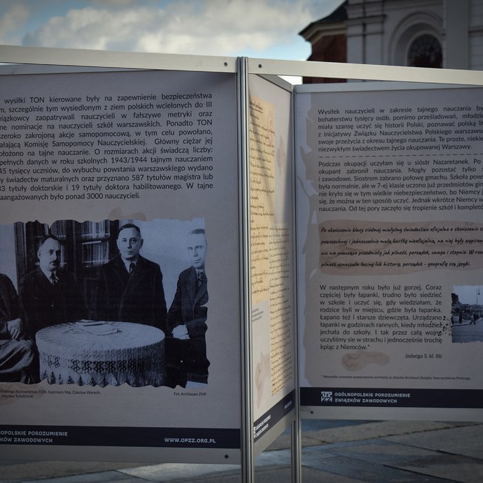 Wystawa -Tajne nauczanie w okupowanej Warszawie-