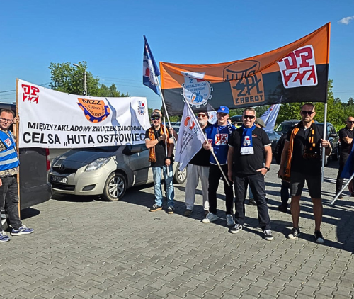 Obraz Aktualności o tytule Federacja Związków Zawodowych Metalowców i Hutników w obronie polskiego hutnictwa – protest przeciwko bezcłowemu importowi stali z Ukrainy