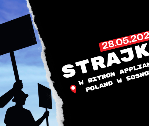 Obraz Aktualności o tytule Strajk w Bitron Appliance Poland sp. z o.o.
