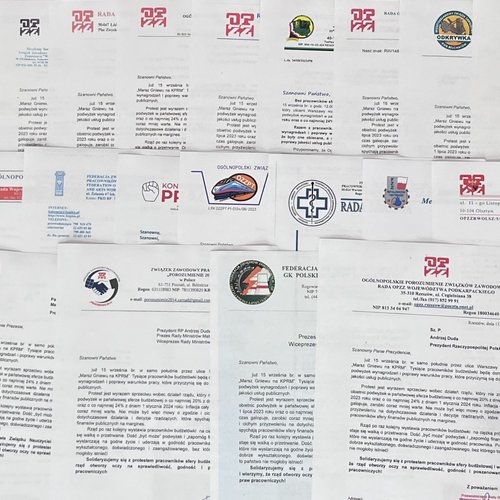 Obraz Aktualności o tytule Protest budżetówki: do OPZZ spływają listy poparcia