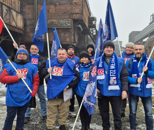 Obraz Aktualności o tytule W obronie przemysłu i pracy: manifestacja związkowców w Ostrawie