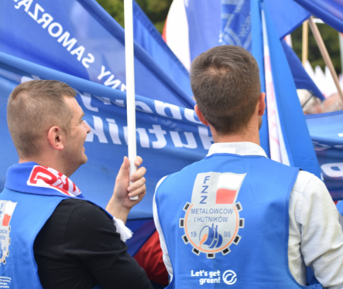 Obraz Aktualności o tytule Pracownicy przemysłu protestowali w Warszawie