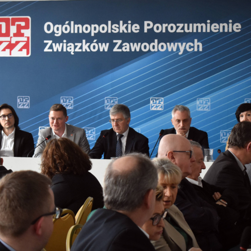 Obraz Aktualności o tytule Rada OPZZ z udziałem Prezesa ZUS