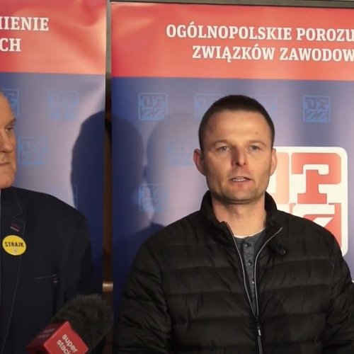 Obraz główny aktualności o tytule Konferencja - strajk pracowników wymiaru sprawiedliwości 