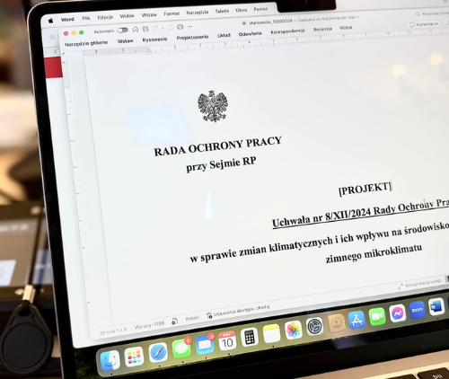 Obraz główny aktualności o tytule Rada Ochrony Pracy o kwestii unormowania wysokich temperatur 