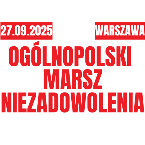 Obraz główny aktualności o tytule Prezydium OPZZ: Ogólnopolski Marsz Niezadowolenia we wrześniu! 