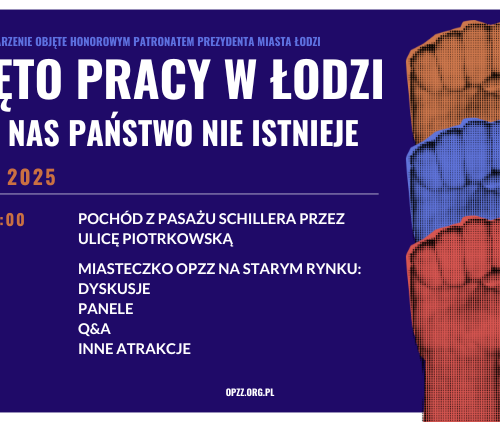 Obraz główny aktualności o tytule Święto Pracy w Łodzi – Dołącz do obchodów 1 maja! 