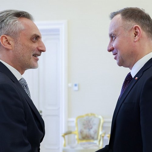 Obraz główny aktualności o tytule Spotkanie Szefa OPZZ z Prezydentem RP Andrzejem Dudą 