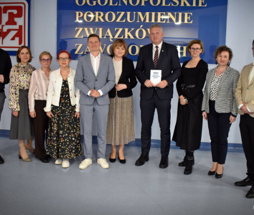 Obraz główny aktualności o tytule W OPZZ dialog z wiceministrem zdrowia 