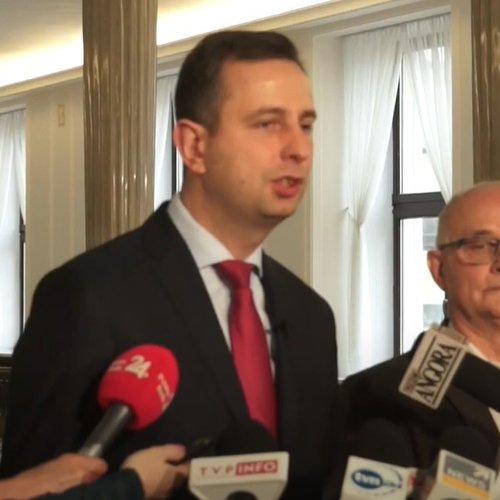 Obraz główny aktualności o tytule Konferencja Prasowa w Sejmie 23.01.2020 - Projekt ustawy o emeryturach stażowych i pomostowych. 