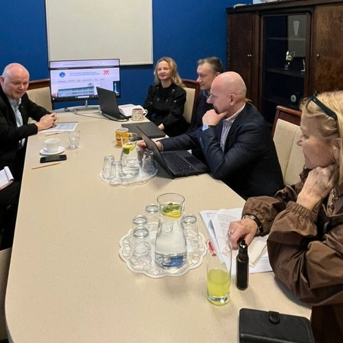 Obraz główny aktualności o tytule Spotkanie z delegacją LO Norway - Norweską Konfederacją Związków Zawodowych 