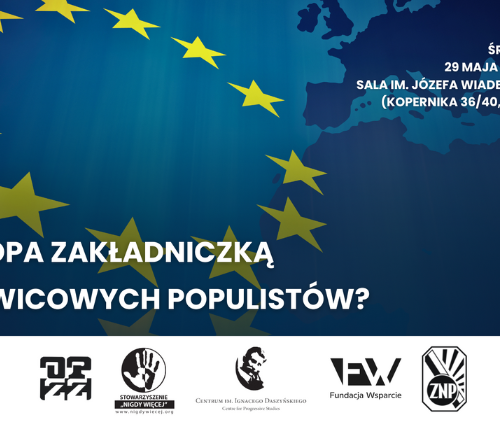 Obraz główny aktualności o tytule Debata kandydatek i kandydatów w wyborach do Parlamentu Europejskiego 