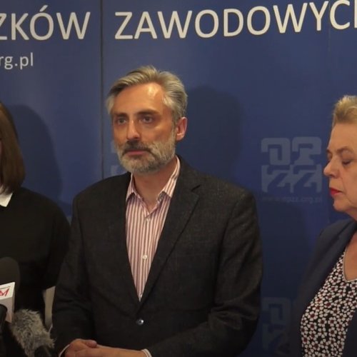 Obraz główny aktualności o tytule Konferencja OPZZ w sprawie NSZZ Pracowników Wymiaru Sprawiedliwości RP 14 05 19 