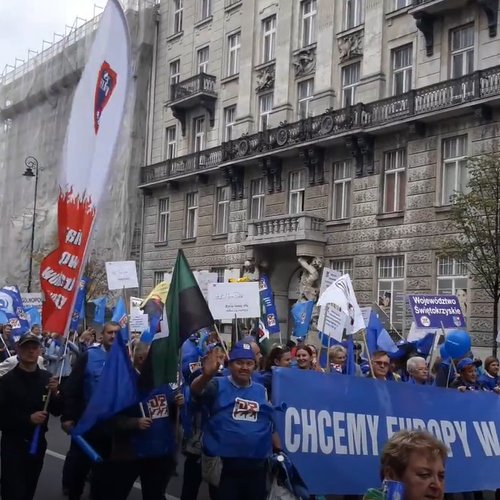 Obraz główny aktualności o tytule Manifestacja OPZZ 22.09 cz1 