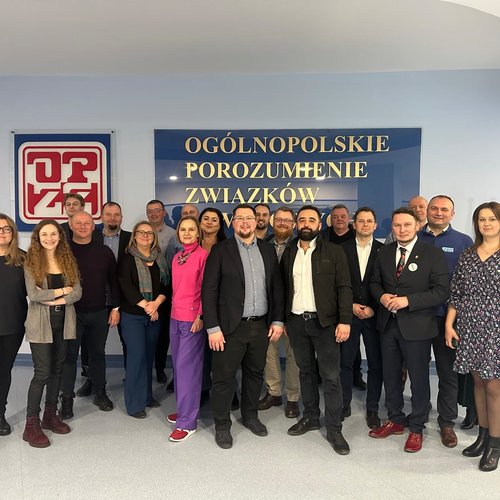 Obraz główny aktualności o tytule AI dla związków zawodowych. Posiedzenie Zespołu OPZZ ds. młodych oraz rozwoju i promocji związków zawodowych 