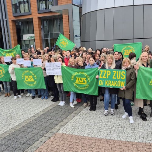 Obraz główny aktualności o tytule Wielka pikieta pracowników ZUS 