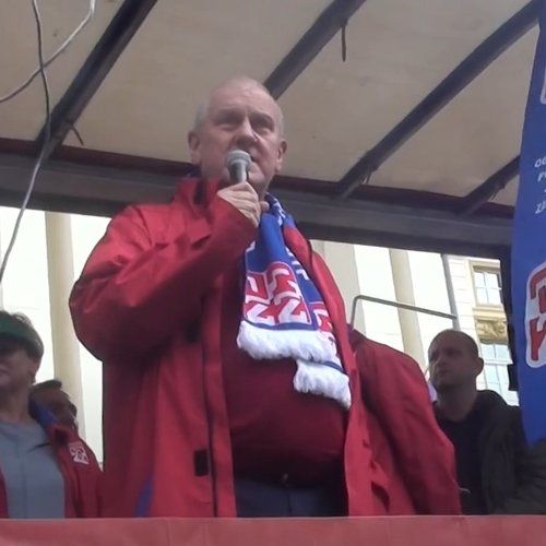 Obraz główny aktualności o tytule Przemówienie Jana Guza - manifestacja 22.09.2018 